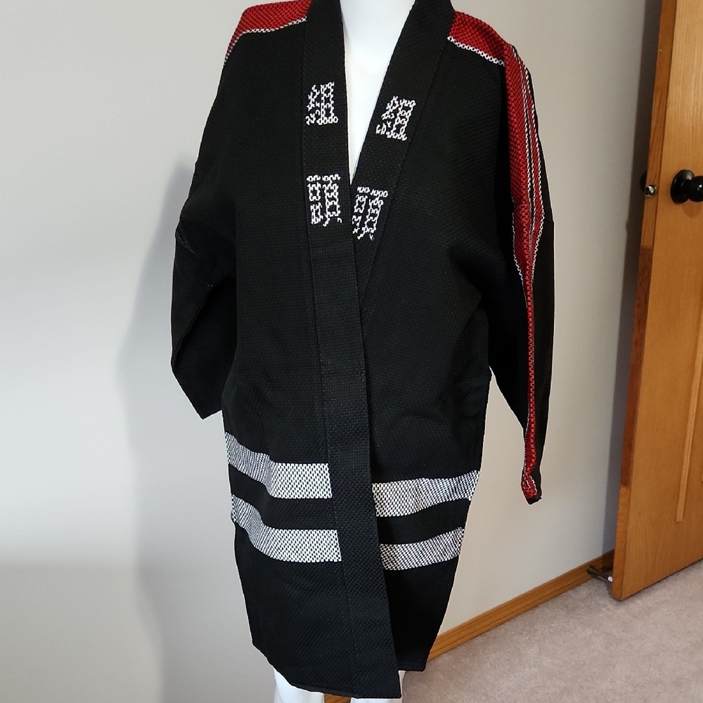 Black and Red Kimono Jacket